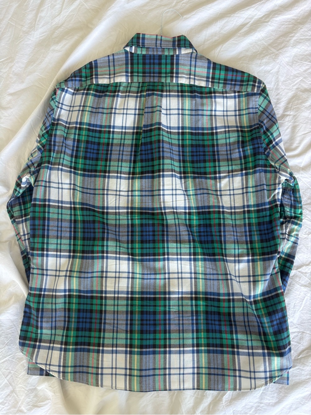 J.Crew Men's Broken-In Organic Cotton Oxford Shirt Plaid Size XL - Like New - Picture 2 of 10